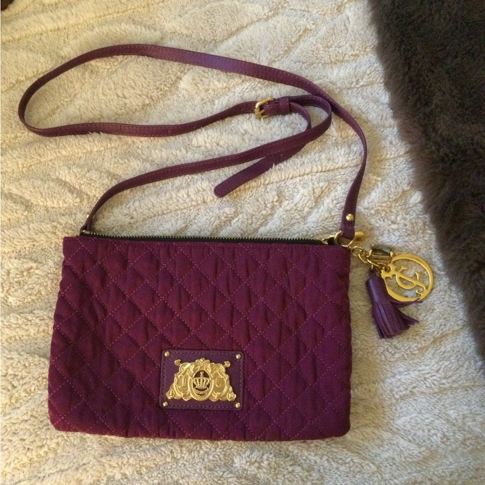 Juicy Couture Purple Quilted Crossbody Bag